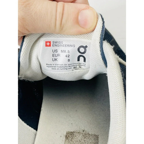 On Womens Swiss Engineering Cloud Sz US 8.5M Blue Running Shoes Sneakers - Picture 6 of 9